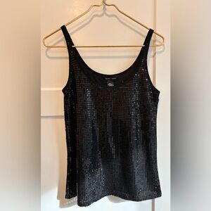 Black Sequin Women's Top New York & company. Medium. Y2K